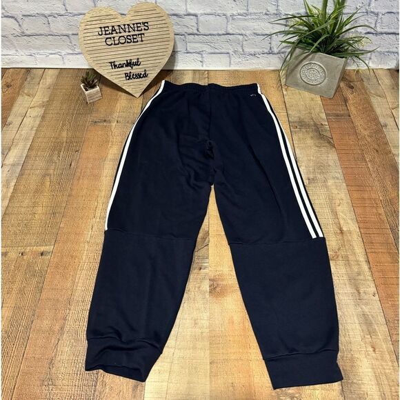 Navy adidas track joggers climalite - Picture 7 of 15